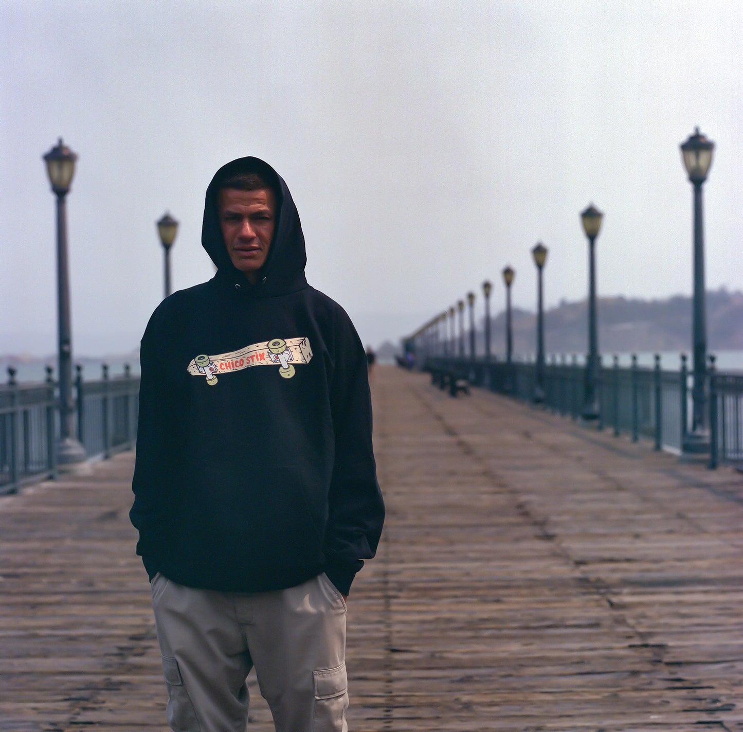 Chico Stix Skateboard Hoodie(Black)
